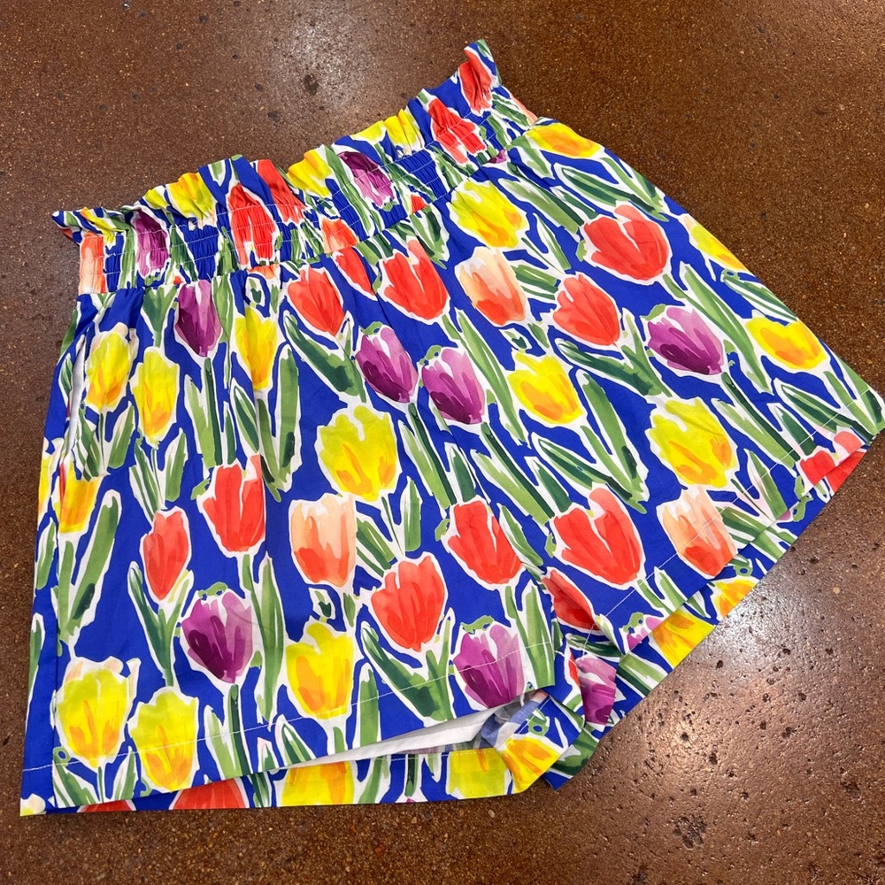 NWT English factory high rise short SMALL tulip